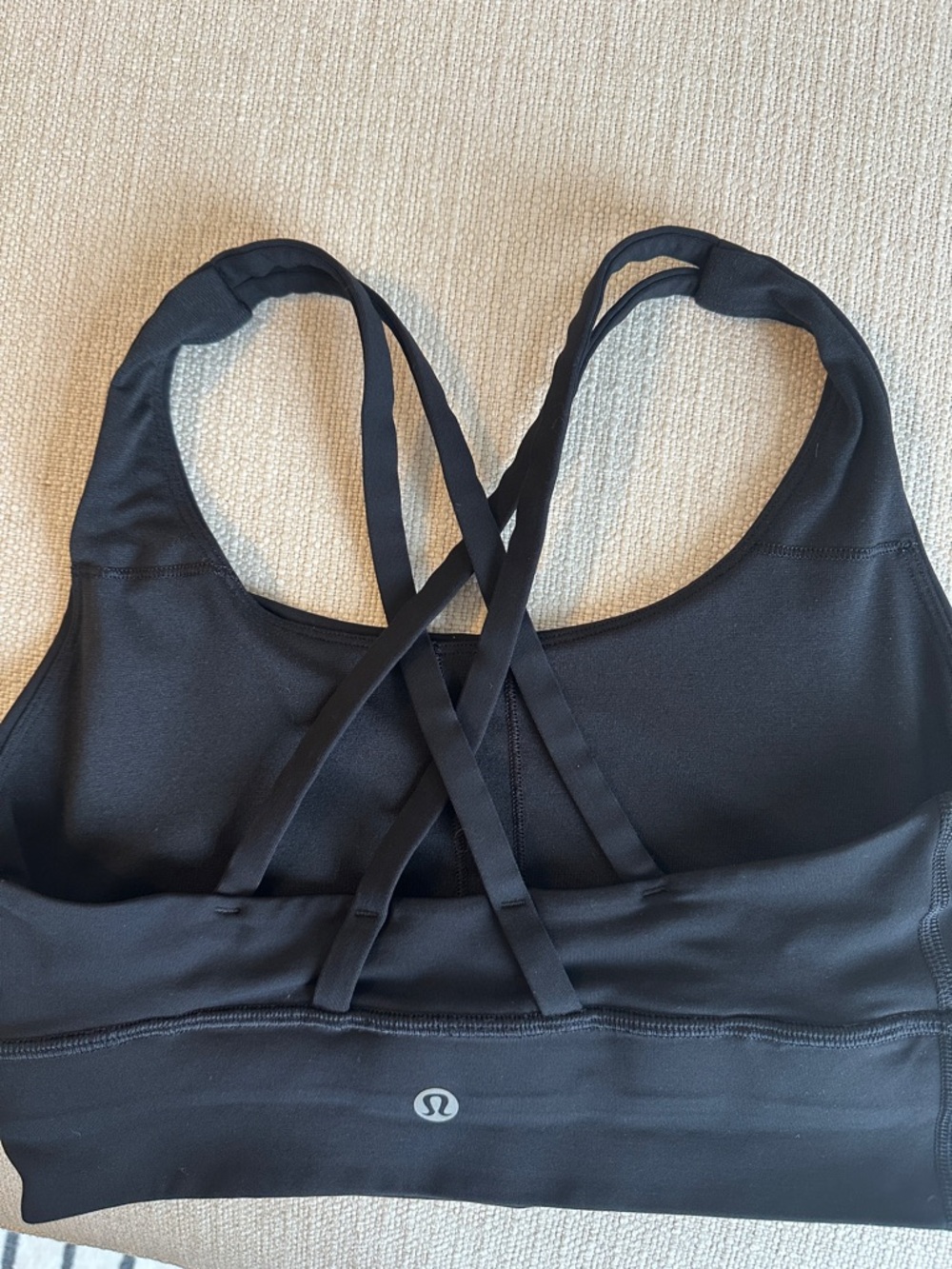 lululemon athletica Black Strappy Crisscross Sports Bra